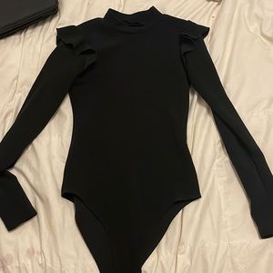 Black long sleeve bodysuit size xs.